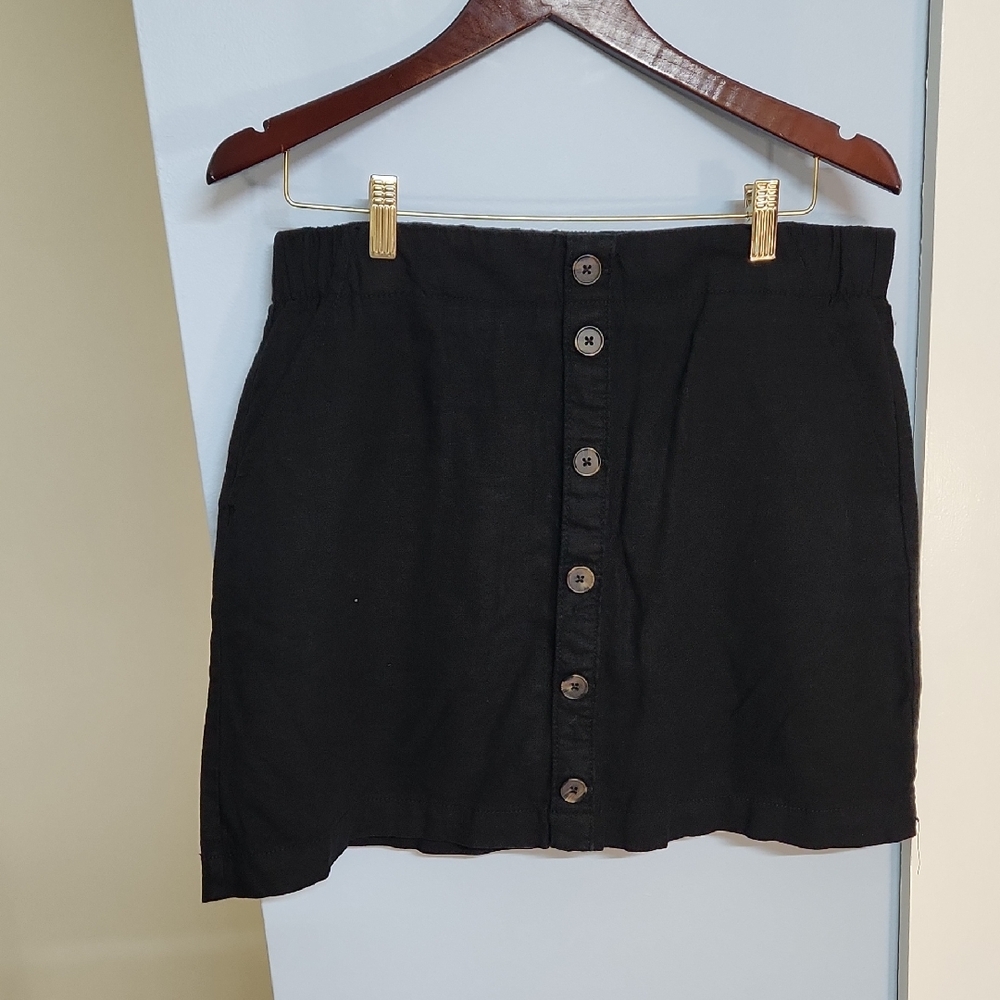 Linen Skirt With Undershorts